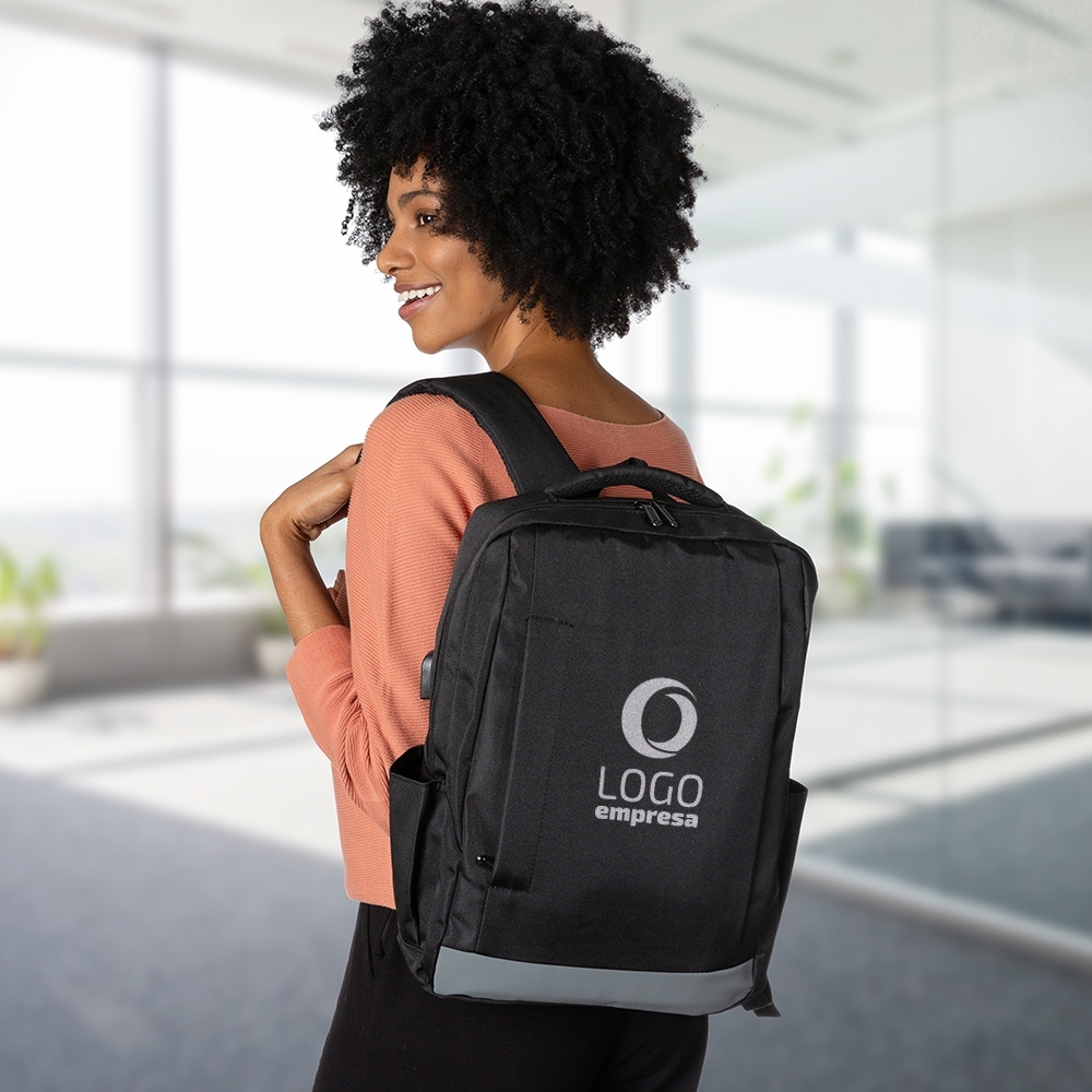 Mochila de Nylon USB - Imagem 6