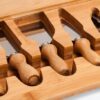 Kit Para Queijo Em Bambu / Inox Com Abridor De Vinho 6 - Imagem 2