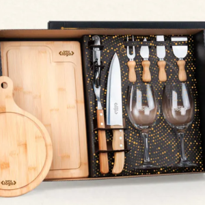 Kit Queijo, Churrasco E Vinho- 11 Pçs