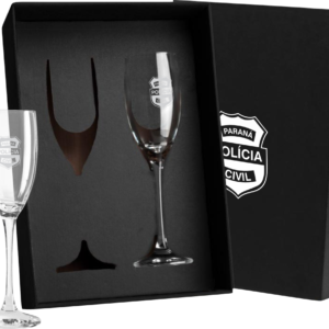 Jogo De Taças De Vidro P/ Champagne