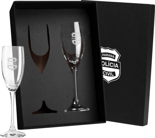 Jogo De Taças De Vidro P/ Champagne