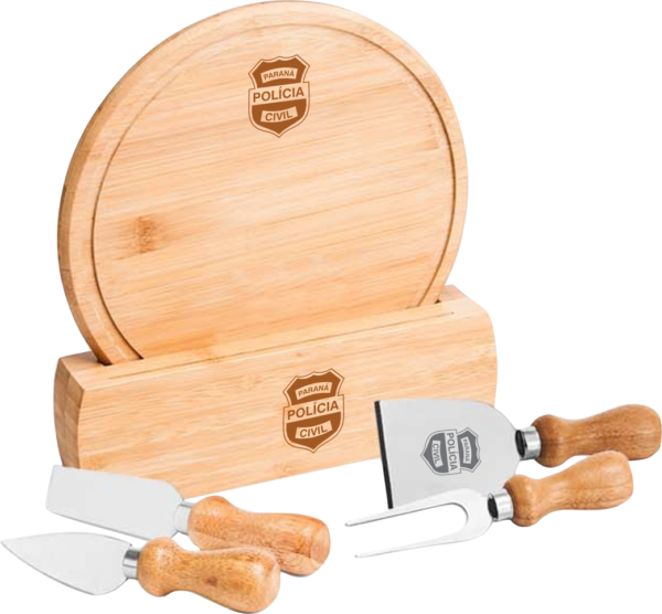 Kit Para Queijo Em Bambu Córdoba - 6 Pçs