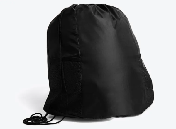 Mochila Sacola Preta Em Nylon - 20L