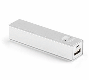 Bateria Portátil em Alumínio 1800 mAh