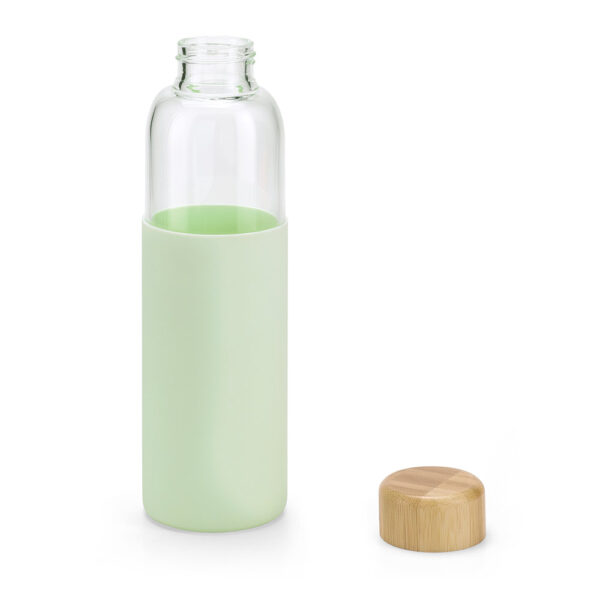 Squeeze em vidro borossilicato e bambu 600ml - Imagem 4
