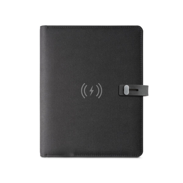 Pasta A5 com carregador wireless embutido 5.000 mAh - Imagem 3