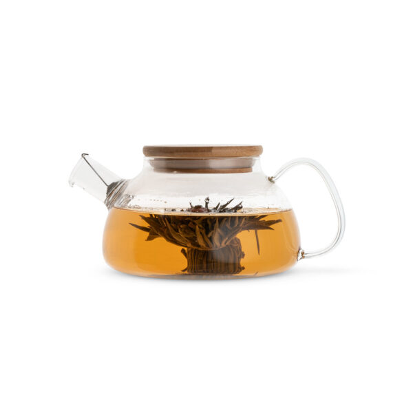 Bule de vidro borossilicato com tampa em bambu 750 mL - Imagem 6