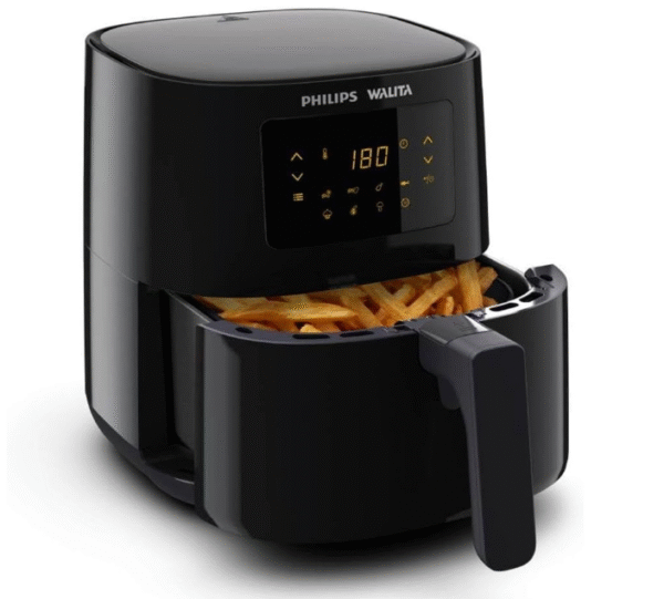 Philips Walita Fritadeira Airfryer Digital Série 3000, Preta, 4.1L de capacidade, Garantia internacional de dois anos, 127V, 1400W (RI9252/91)