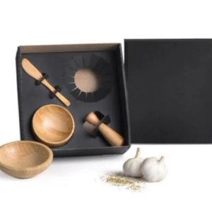 Kit Cumbuca E Amassador De Temperos - 4 Pçs