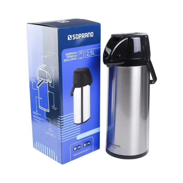 Garrafa Térmica de Inox 2,5 L - Imagem 6