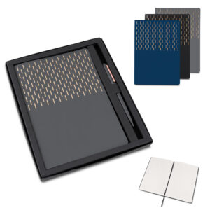 Kit Escritório Capa em PU e Caneta Metalica