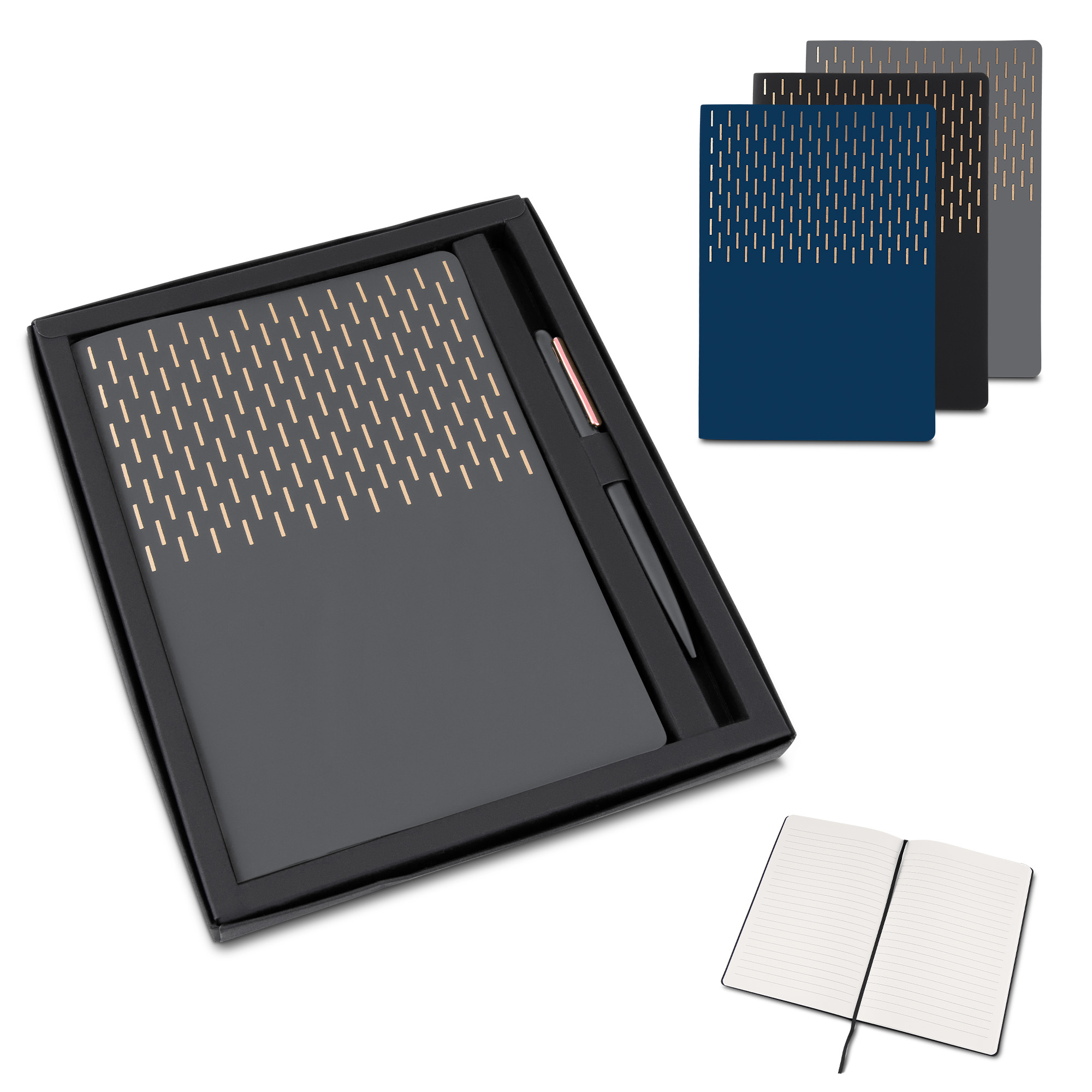 Kit Escritório Capa em PU e Caneta Metalica