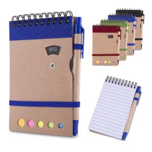 Mini caderno com caneta