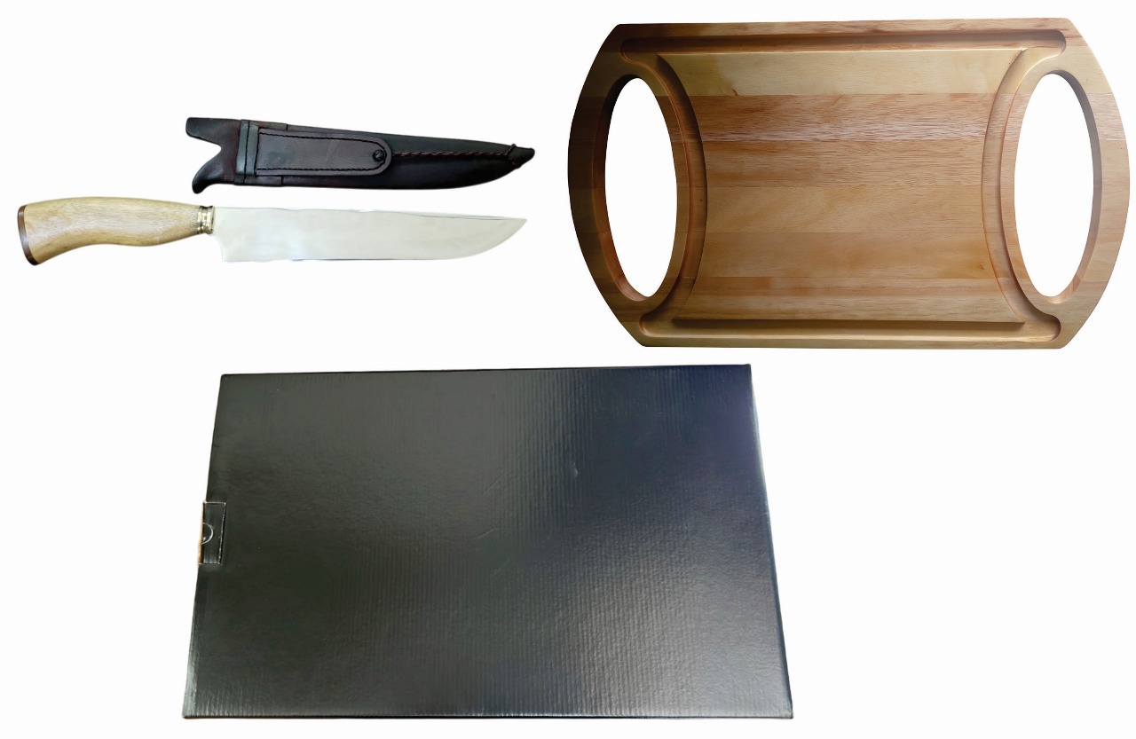 Kit Churrasco com Madeira Maciça