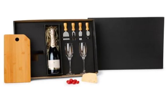 Kit Queijo E Champagne - 7 Pçs
