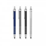 Caneta Esferográfica em alumínio com escrita em azul
