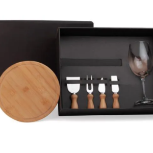 Conj. Taça, Tábua E Utensilios - 6 Peças