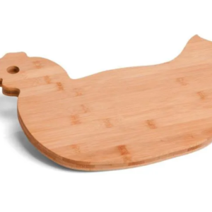 Tábua Em Bambu Com Formato De Galinha