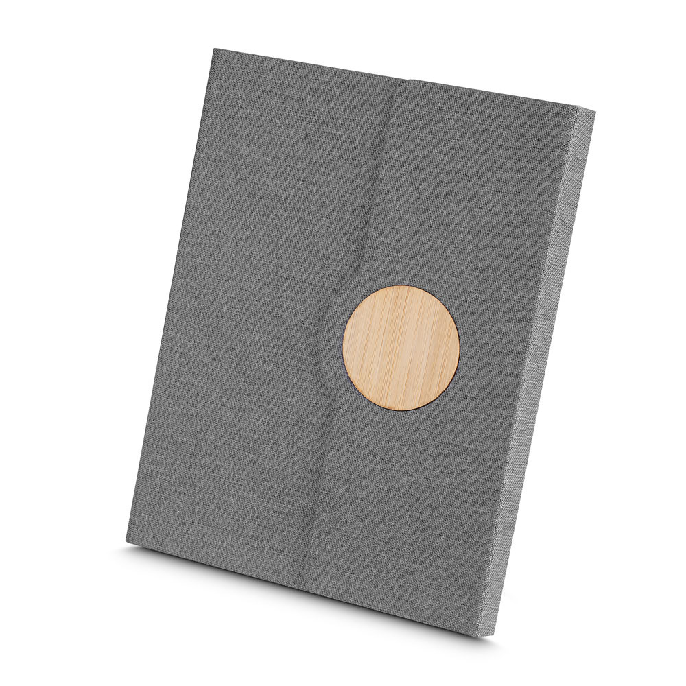 Caderno A5 Capa em RPET e Detalhe em Bambu - Imagem 3