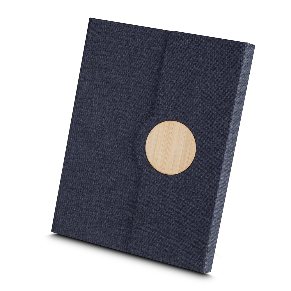 Caderno A5 Capa em RPET e Detalhe em Bambu - Imagem 4