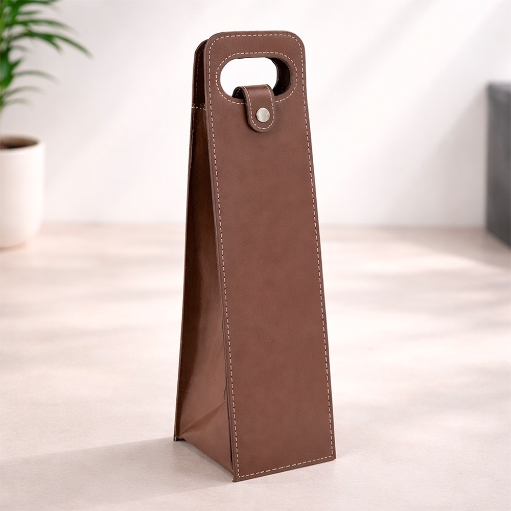 Porta Vinho em Couro Sintético - Imagem 3