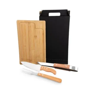 Conjunto Para Churrasco Com Pegador - 4 Peças